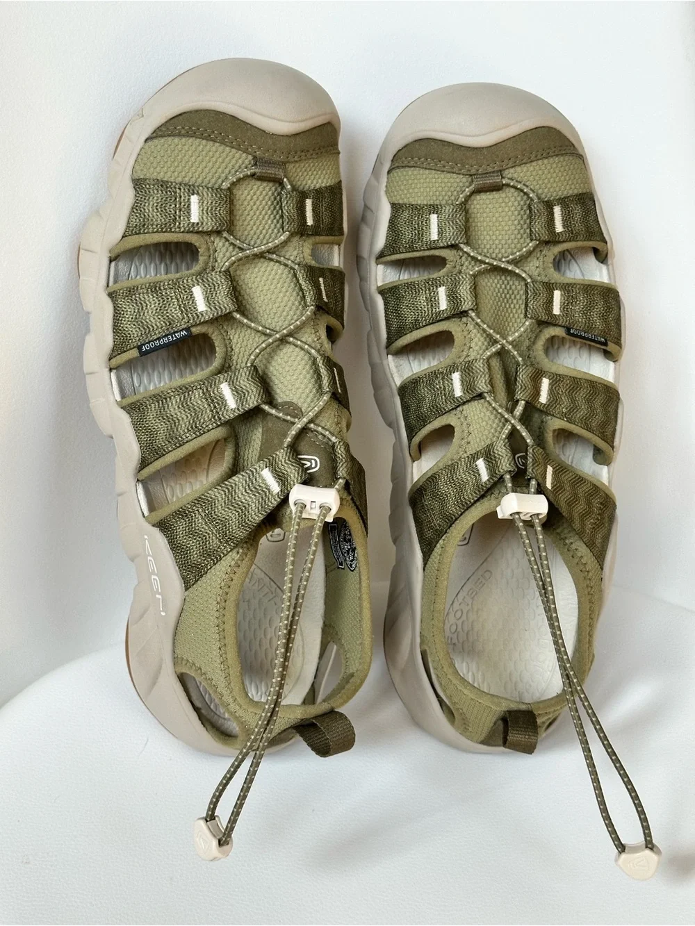 KEEN Hyperport H2 Sport Water Closed Toe Sandals Green Olive Taupe Men's Size 11